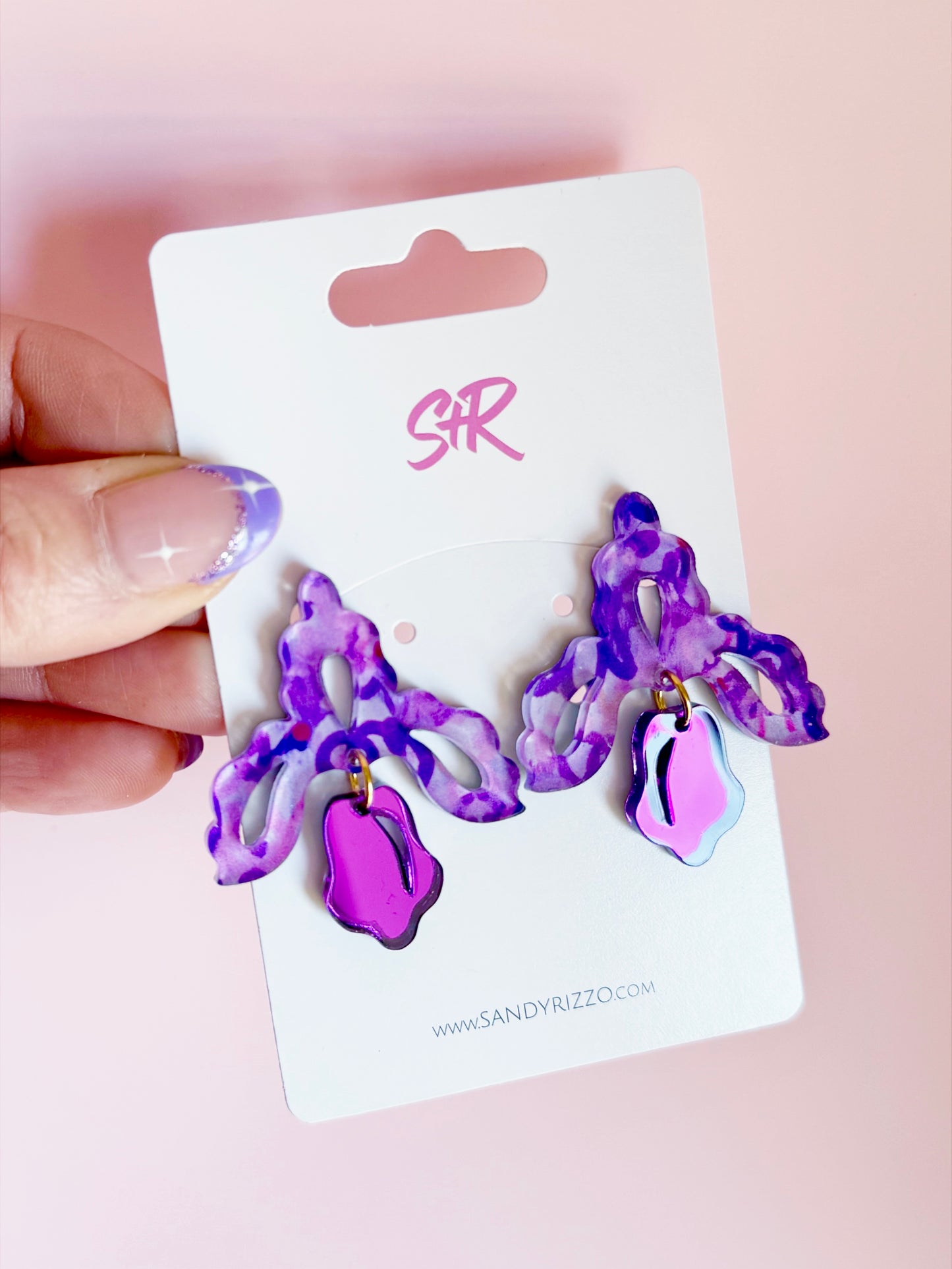 Iris Wildflower Statement Stud