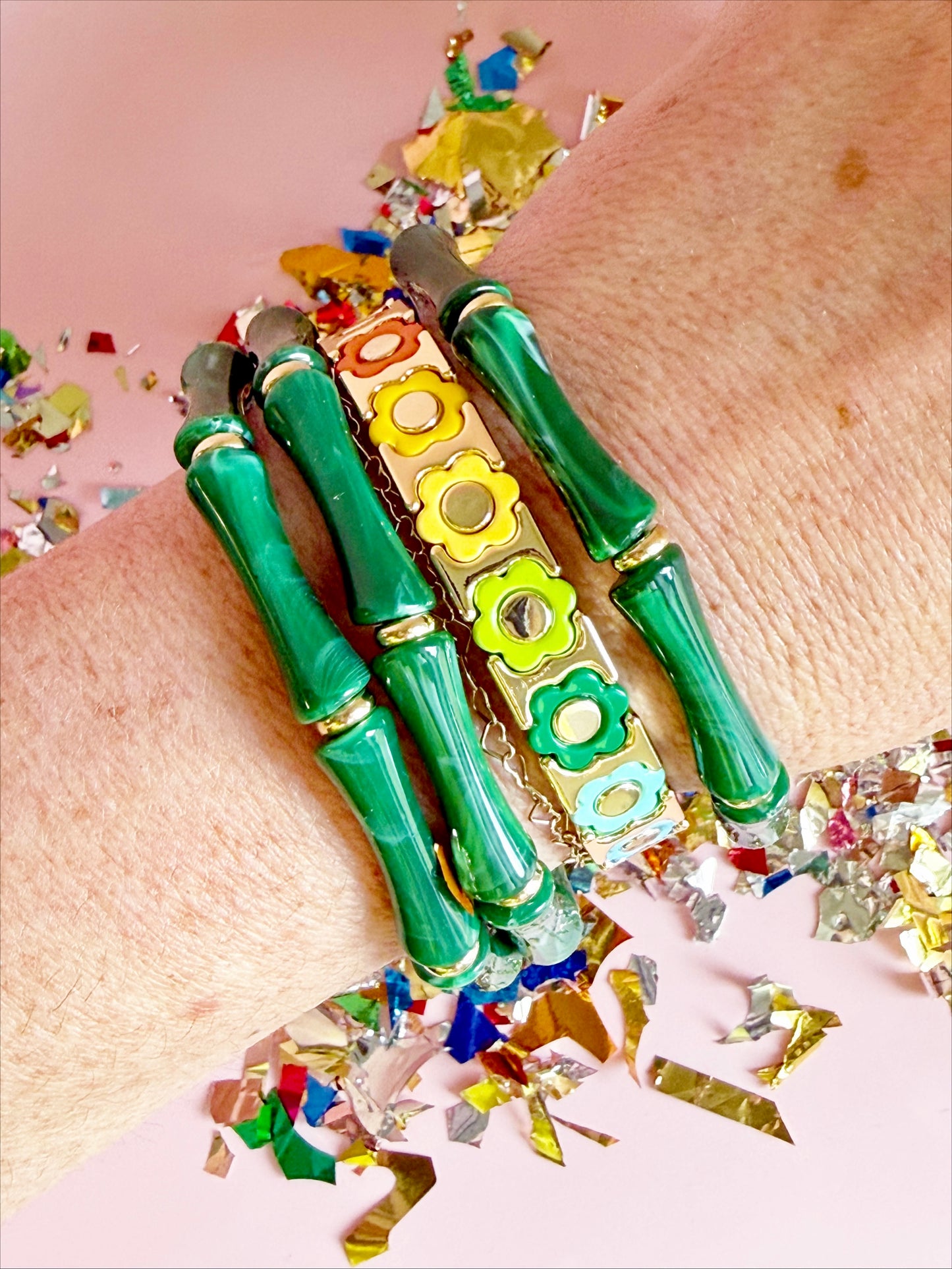 Flower Power Tile Bracelet