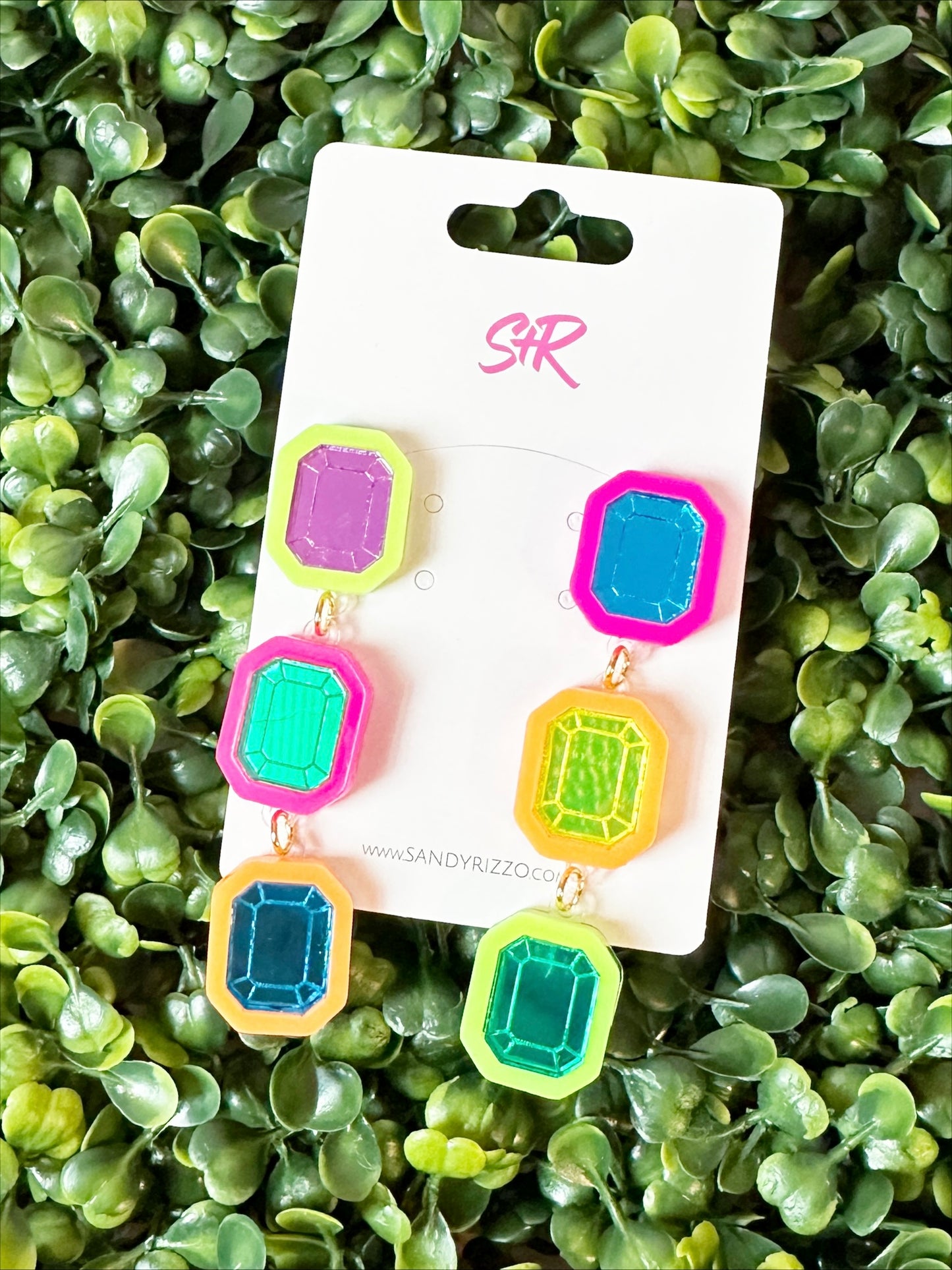 Multicolor Gem Dangle