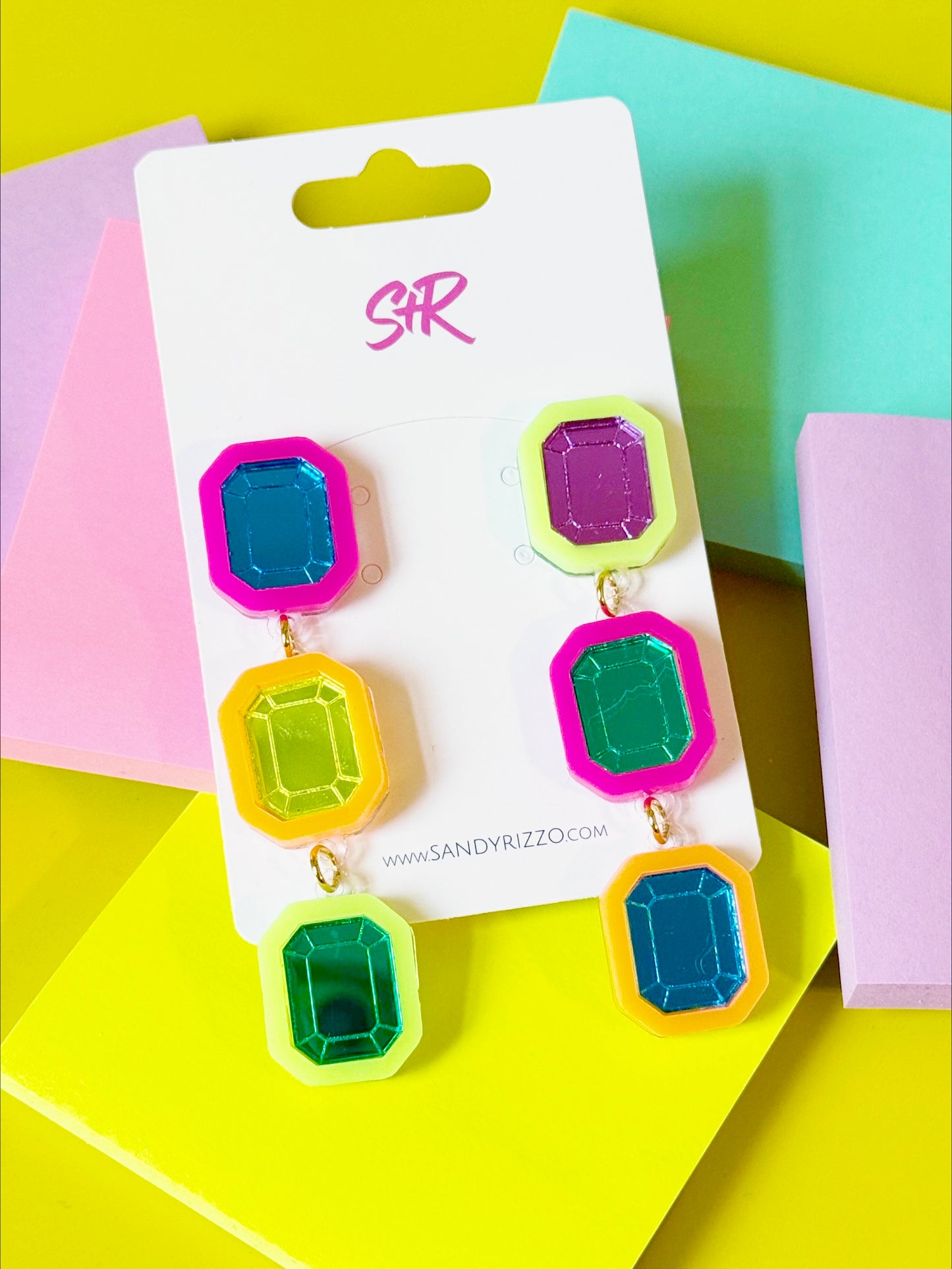 Multicolor Gem Dangle