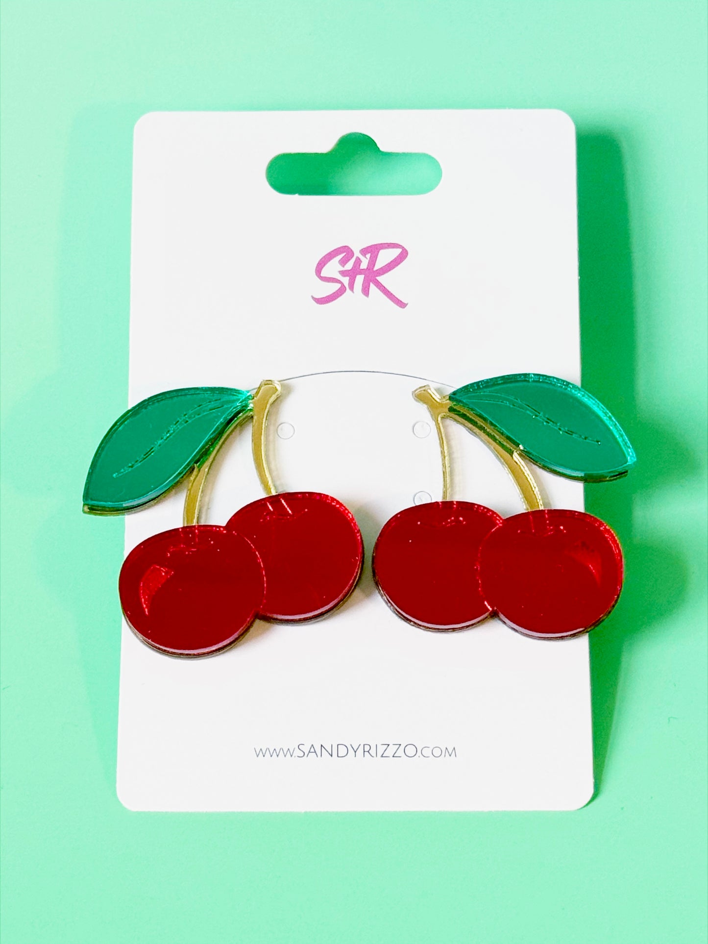Cherry Statement Stud