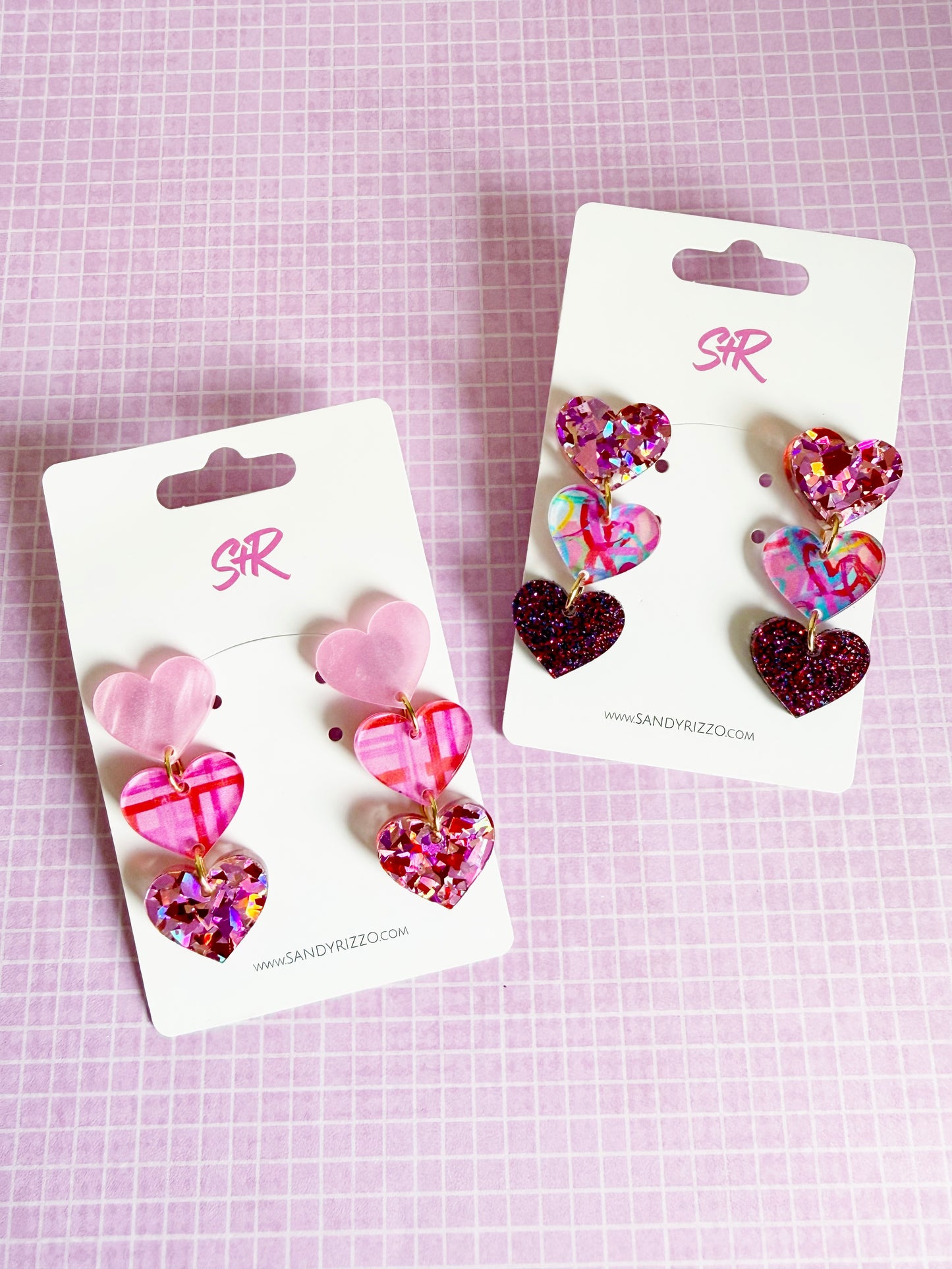 Pink Heart Dangle