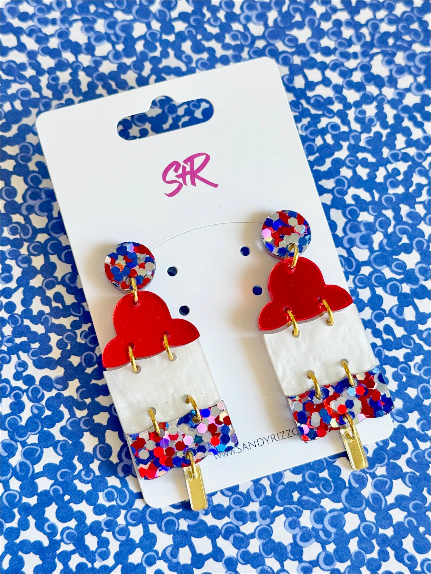 Star-Spangled Bomb Pop Dangle