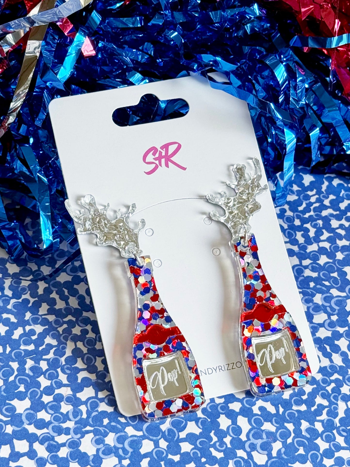 Star-Spangled Champagne Bottle