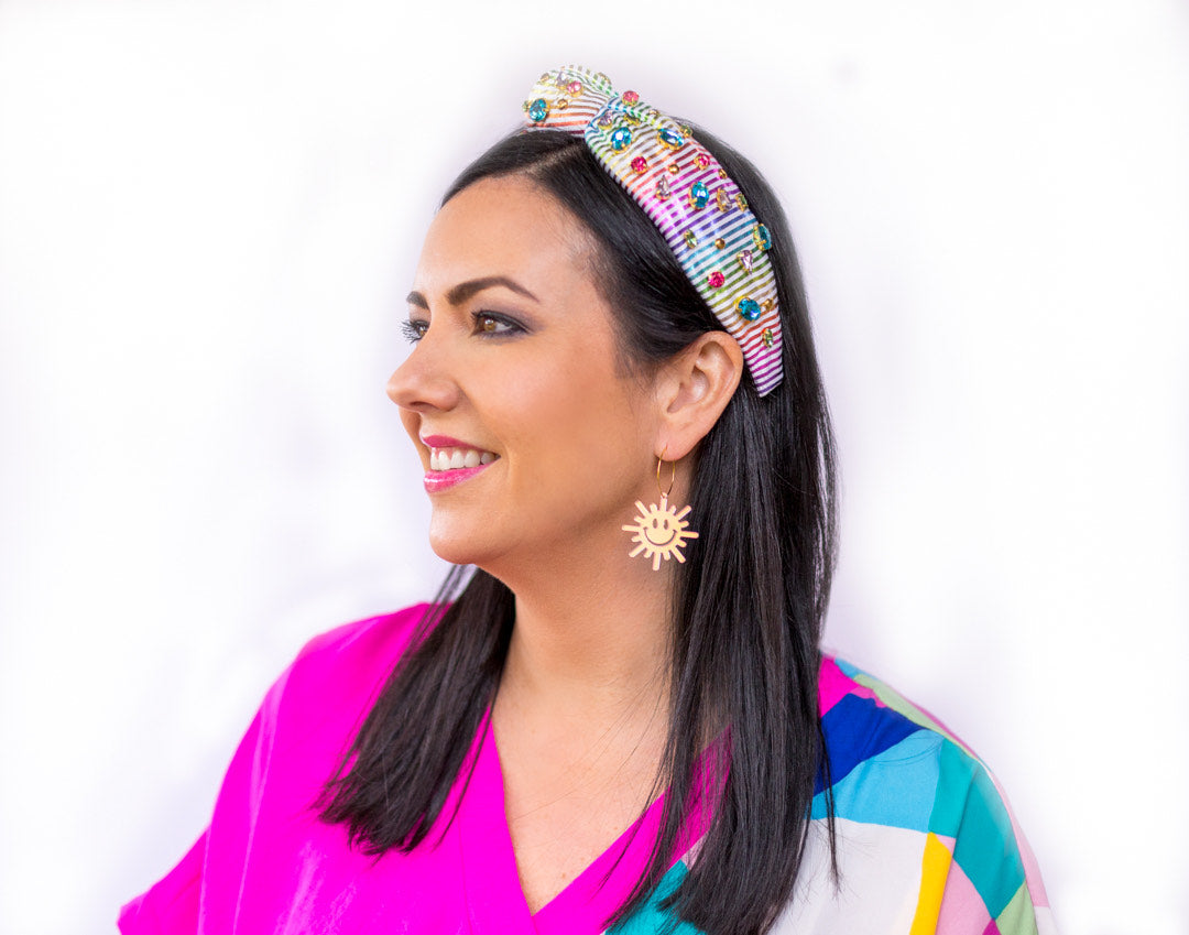 Rainbow Bejeweled Headband