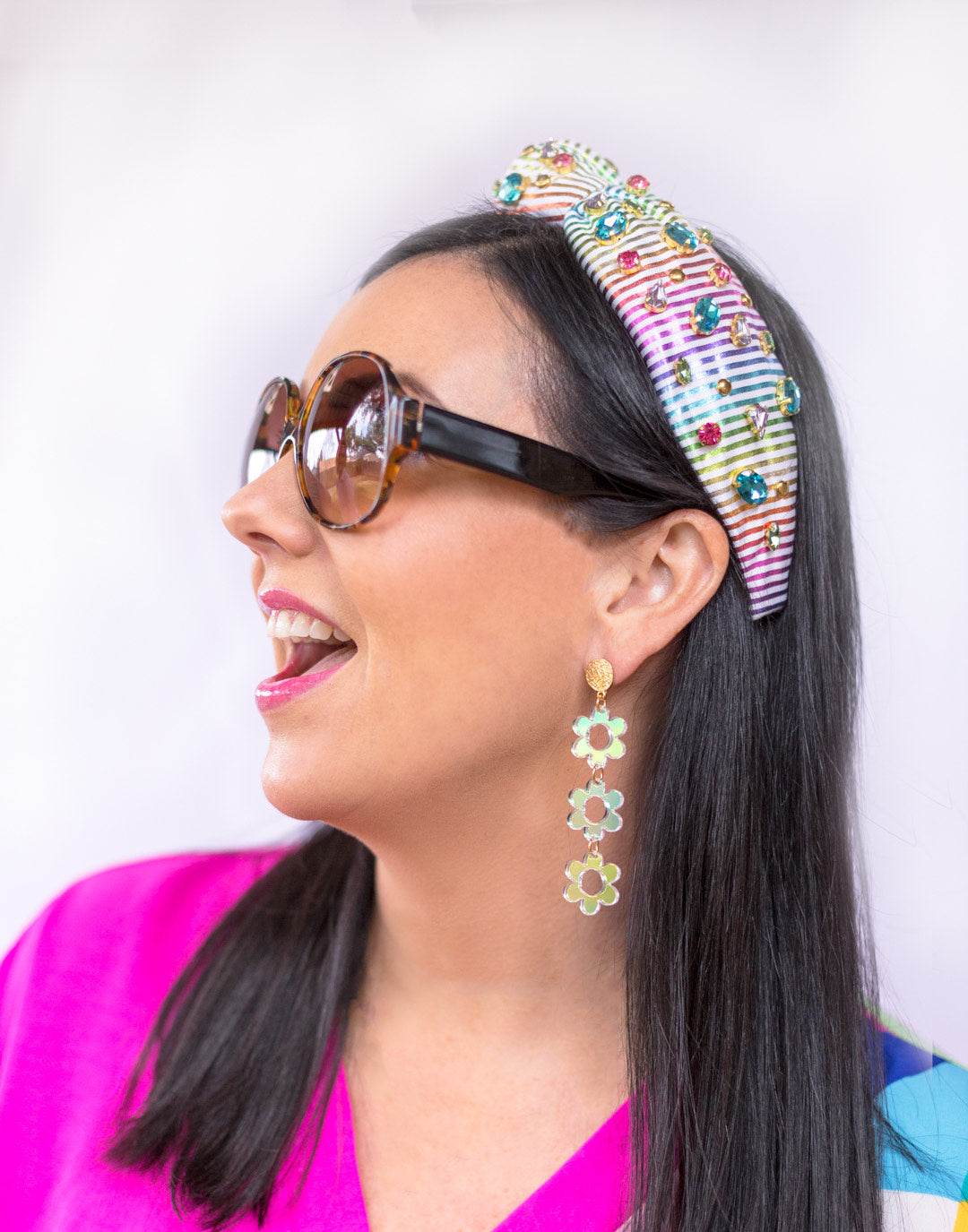 Rainbow Bejeweled Headband