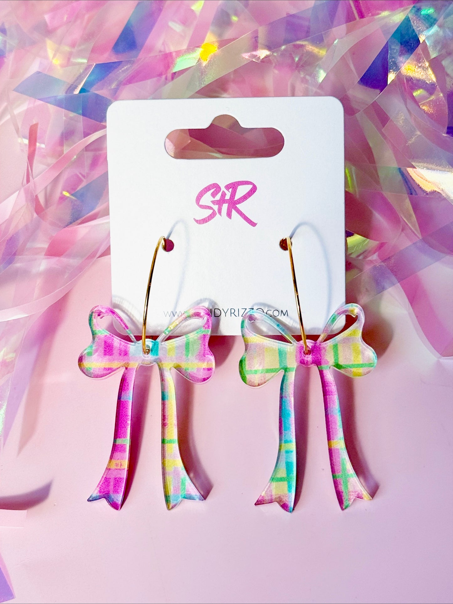 Spring Plaid Bow Hoop