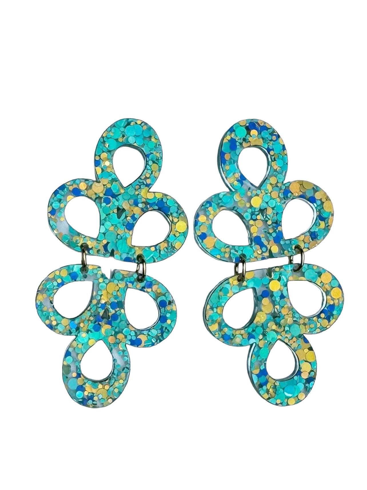Turquoise Confetti Janey