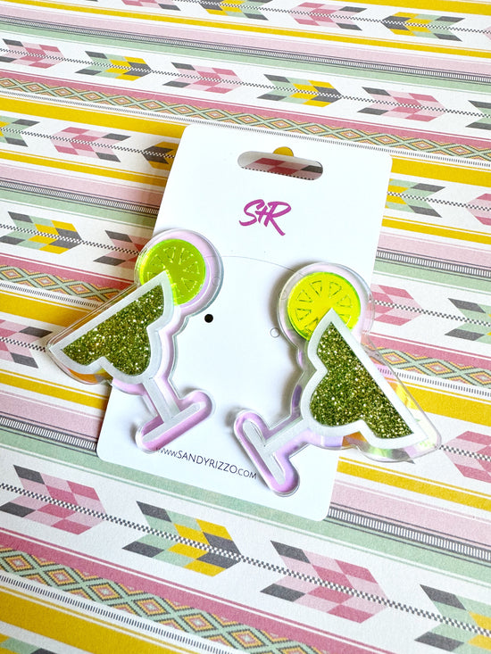Load image into Gallery viewer, Margarita Glass Statement Stud
