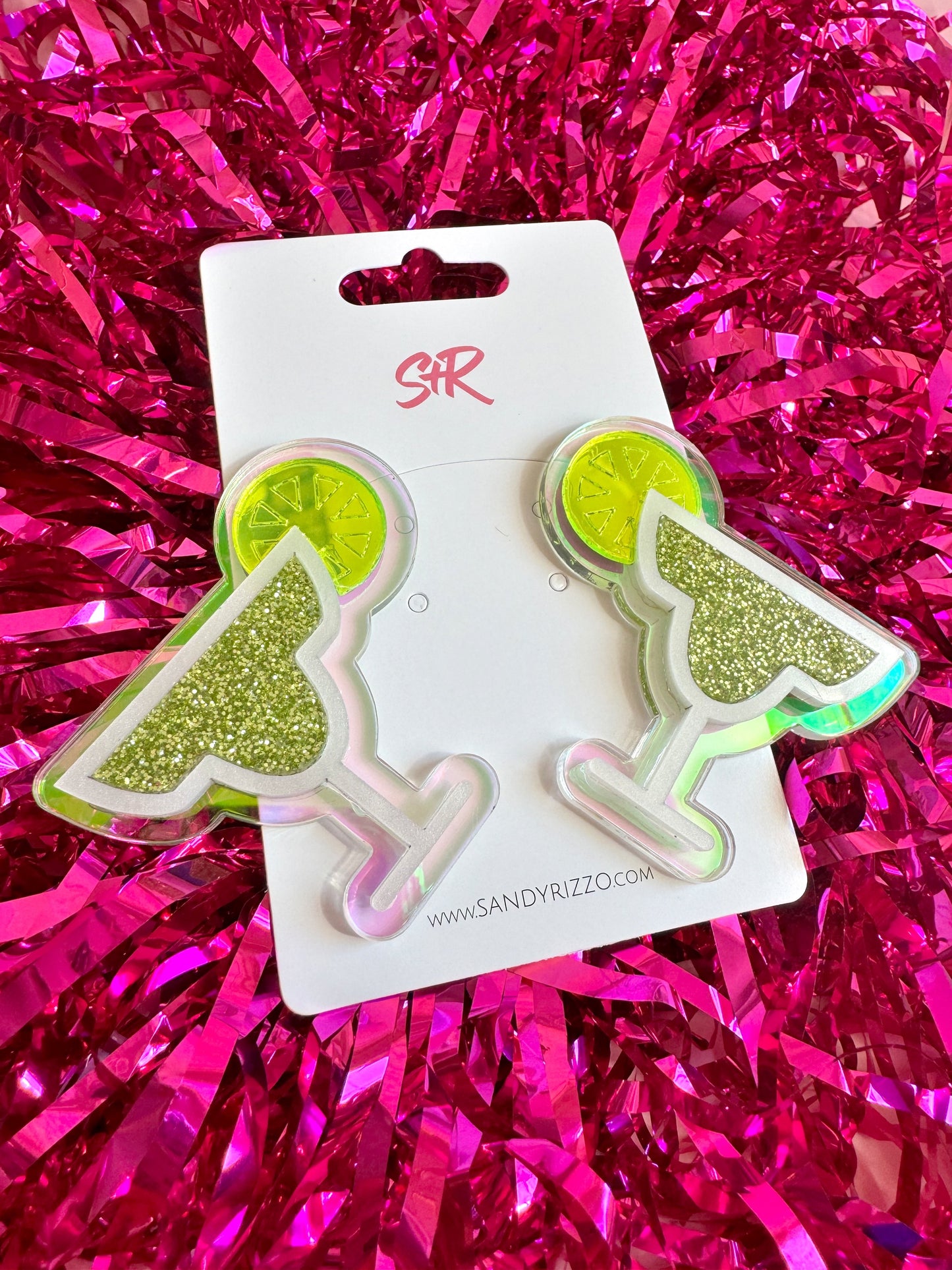 Margarita Glass Statement Stud