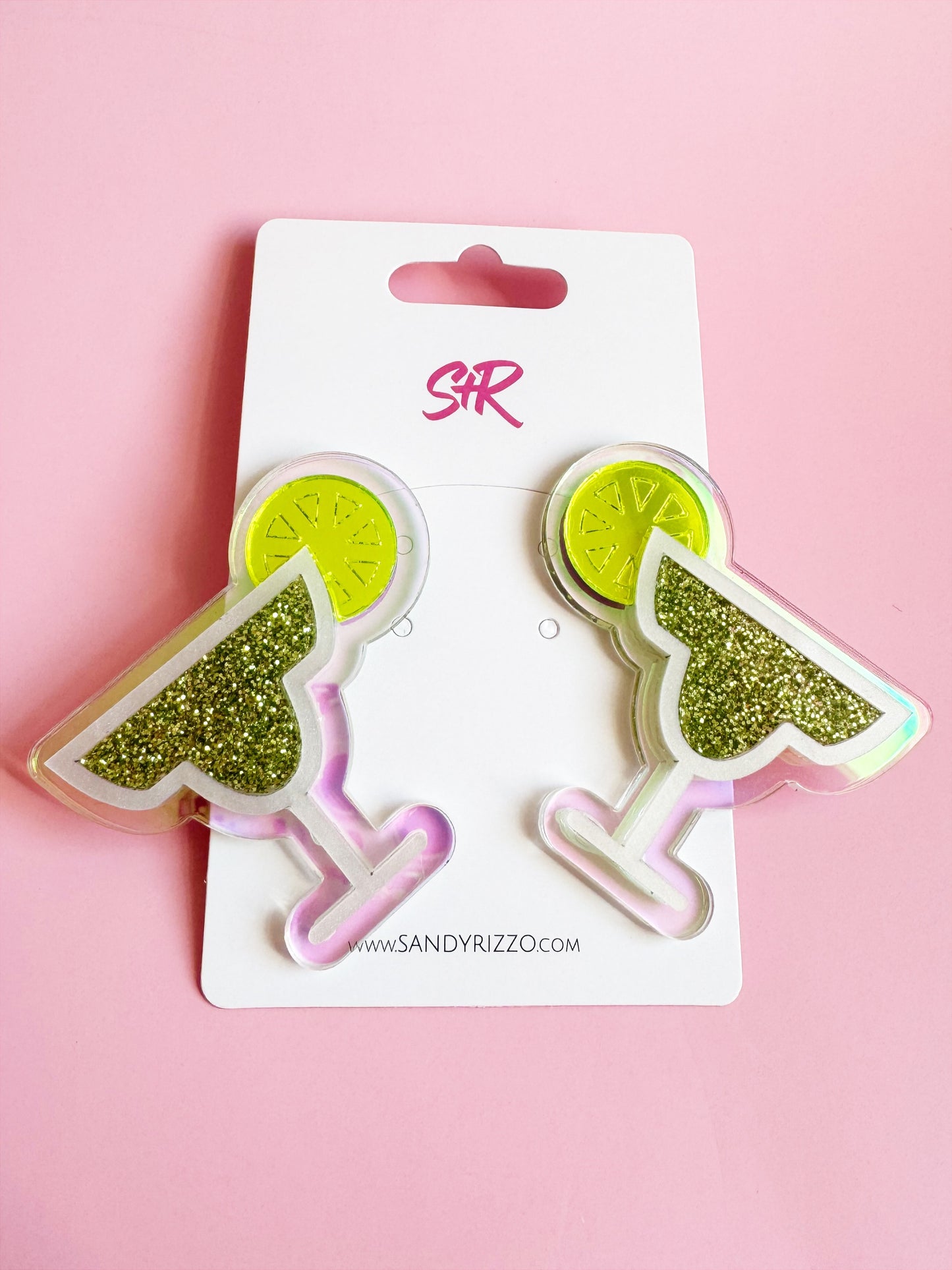 Margarita Glass Statement Stud