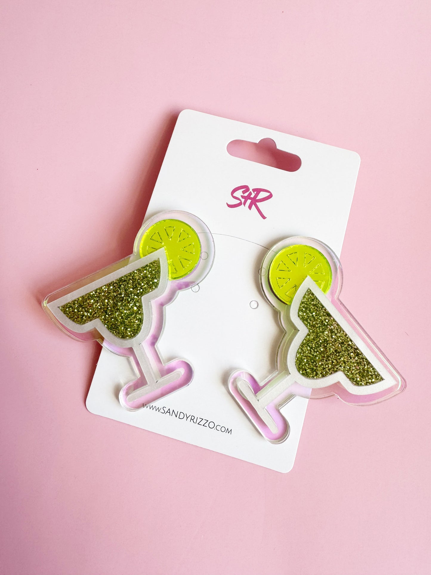 Margarita Glass Statement Stud
