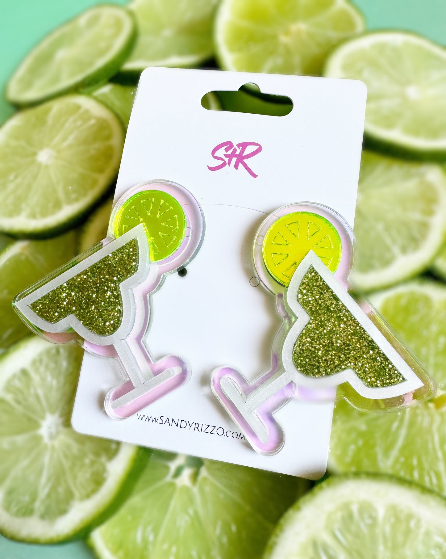 Margarita Glass Statement Stud