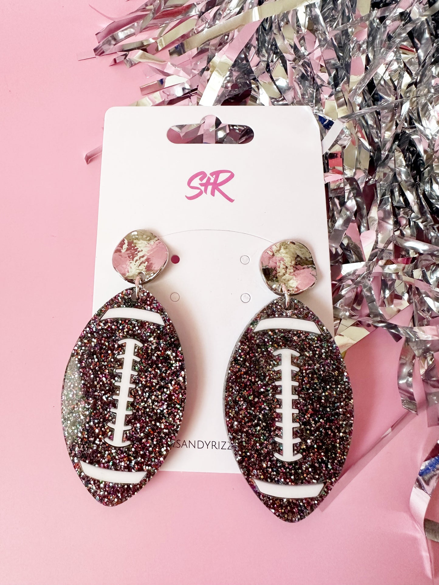Go Team! Rainbow Glitter Football