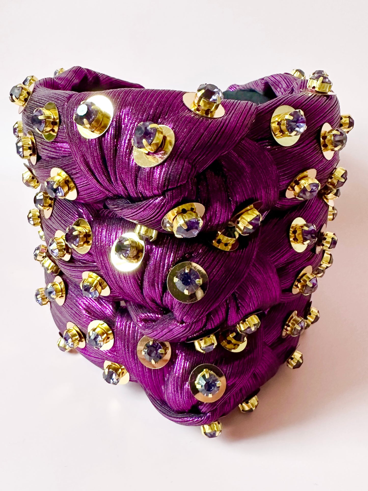 Purple and Gold Luxe Headband
