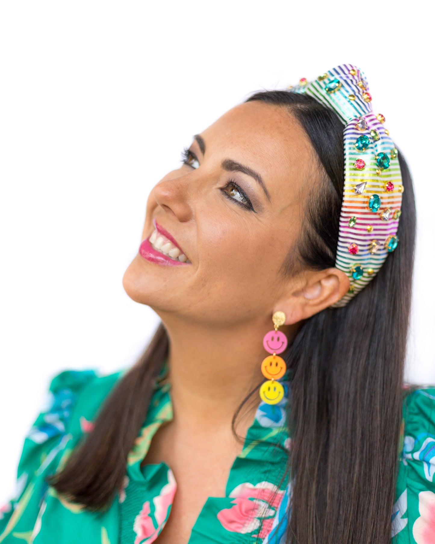 Rainbow Bejeweled Headband