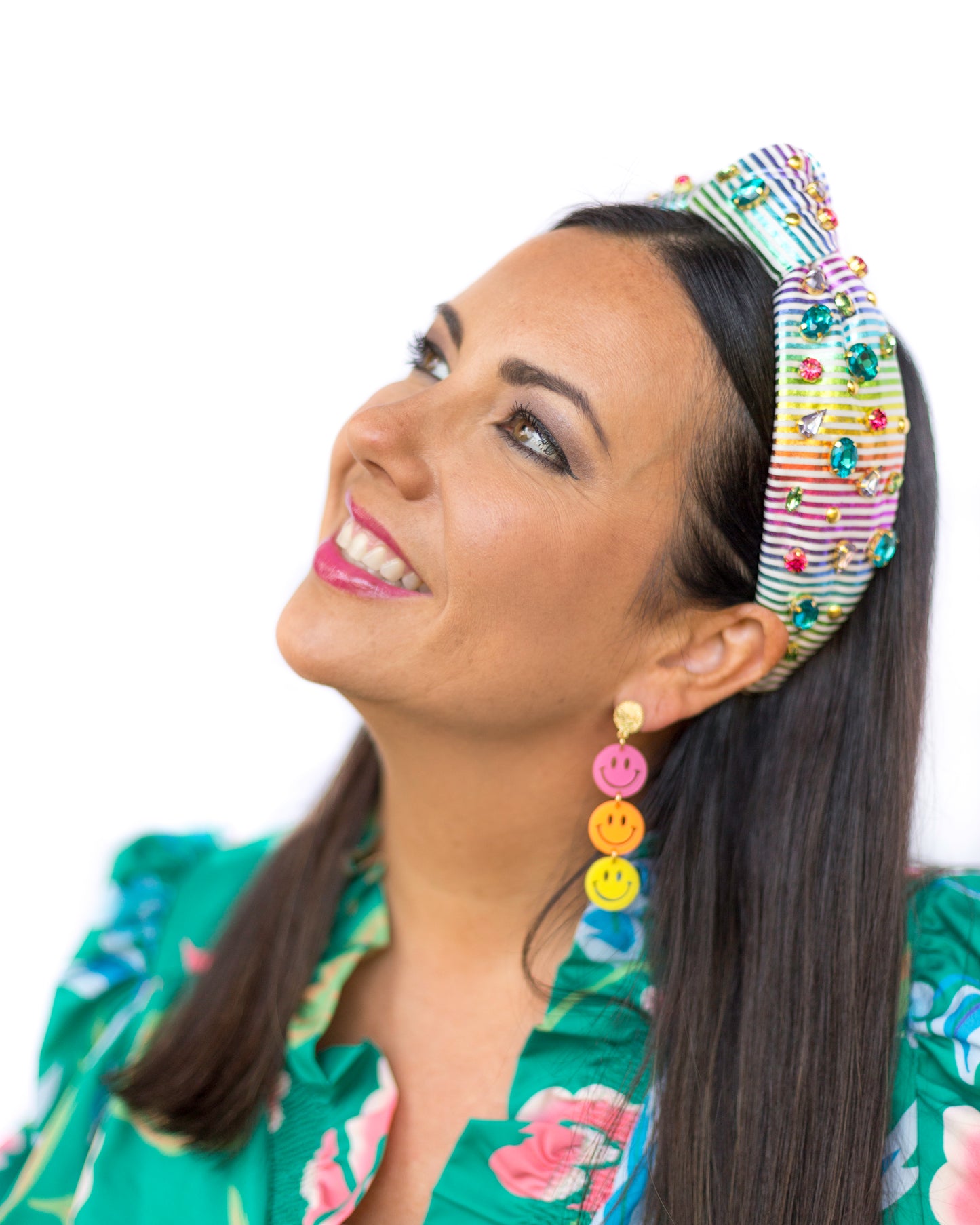 Rainbow Bejeweled headband