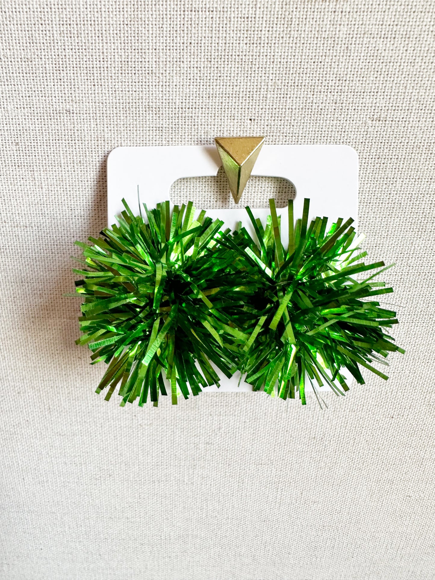 Green Party Pom Stud