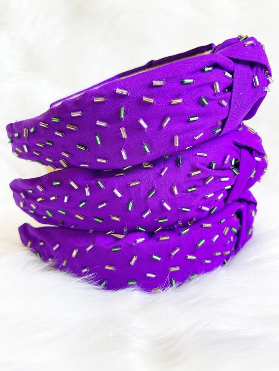 Purple Mardi Gras Sprinkle headband