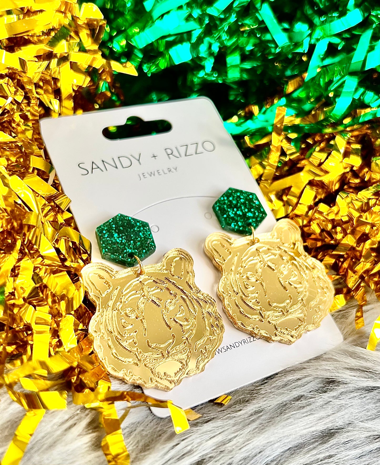Sandy And Rizzo Green and Gold Tiger – Sandy + Rizzo