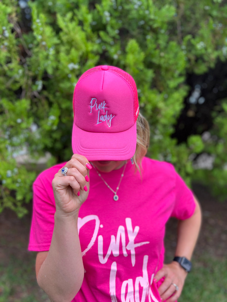 Pink Lady Trucker Hat – Sandy + Rizzo